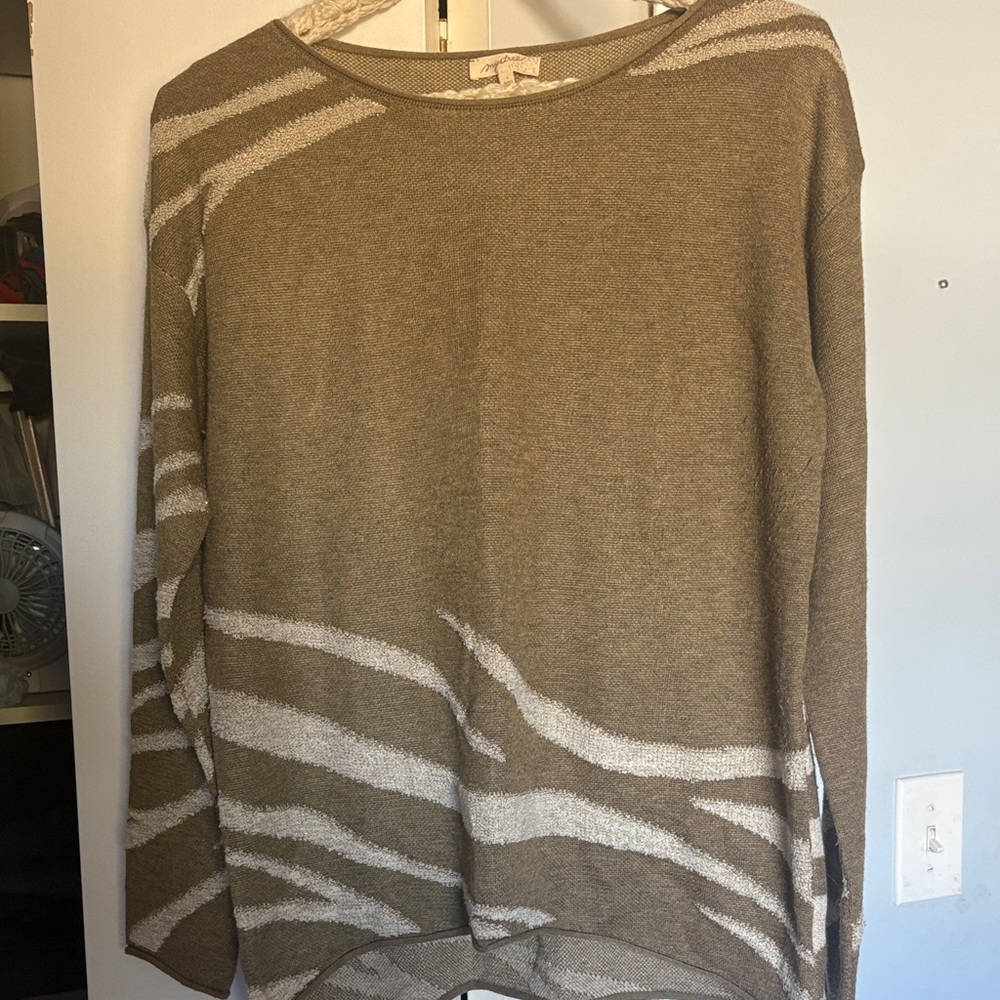Mystree Brown and Cream Sweater